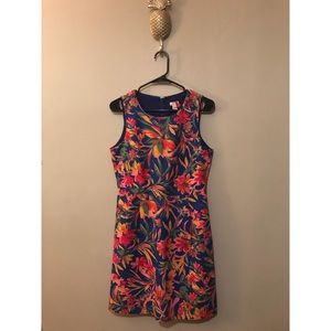 J.Crew Factory Tropical Patterned Dress